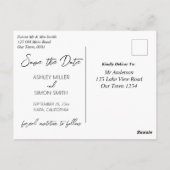 Napa Valley wijngaard waterverf opslaan van de dat Briefkaart (Achterkant)