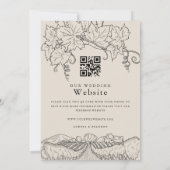 Napa Valley wijnmakerij alles in één bruiloft Kaart (Achterkant)