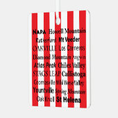 Napa Valley Wine AVAs Ornament (Voorkant links)