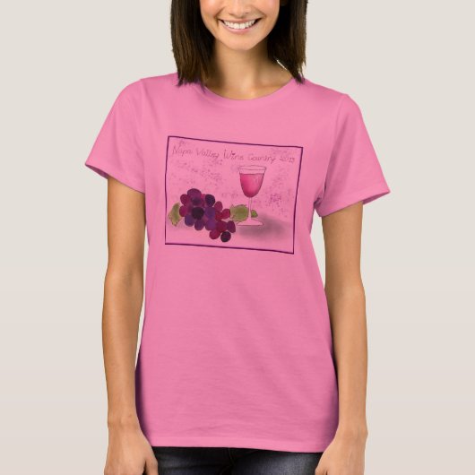 Napa Valley Wine Country T shirt (Voorkant)