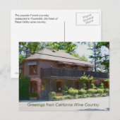 Napa Valley Wine Country - Yountville Briefkaart (Voorkant / Achterkant)