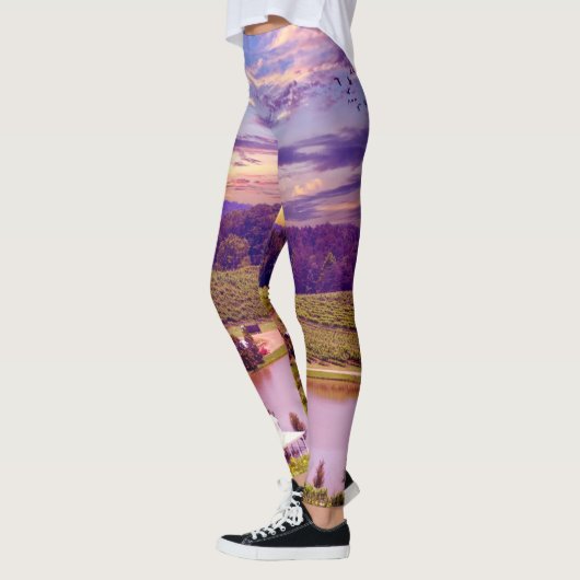 Napa Valley Winery Sunset Paradise Leggings (Links)