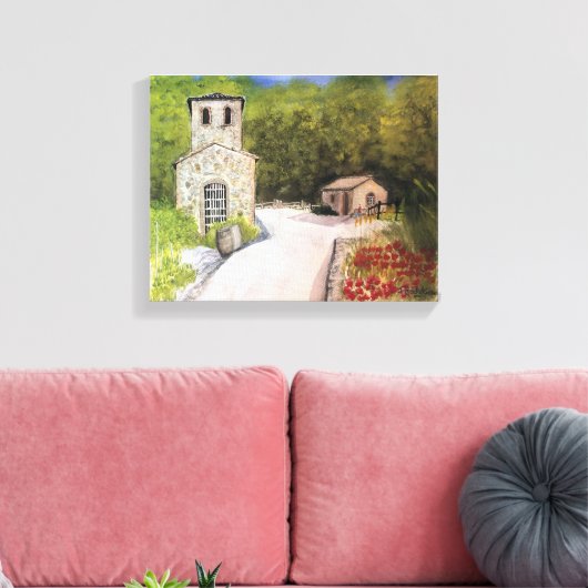 NAPA VALLEY WINERY WATERVERF CANVAS AFDRUK (Insitu (Woonkamer))