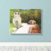 NAPA VALLEY WINERY WATERVERF CANVAS AFDRUK (Insitu (Houten vloer))