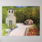 NAPA VALLEY WINERY WATERVERF POSTER (Voorkant)