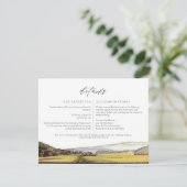 NAPA Waterverf Skyline Travel Details Kaart (Staand voorkant)