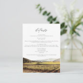 NAPA Waterverf Skyline Travel Details Kaart (Staand voorkant)