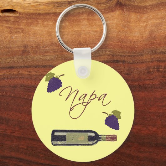 Napa wijnfles sleutelhanger (Voorkant)