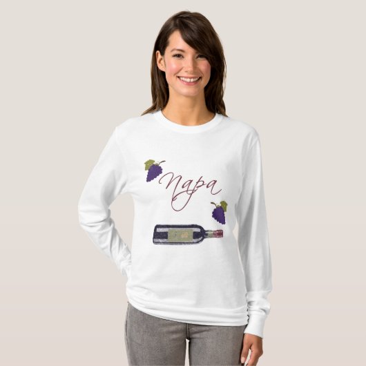 Napa  wijnfles t-shirt (Voorkant volledig)