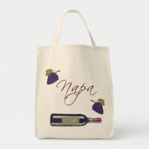 Napa wijnfles tote bag