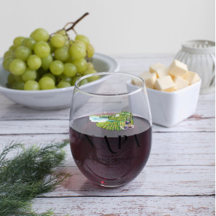 Napa Wijngaard Monogram Bachelorette Wijnglas Zonder Voet