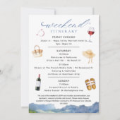 Napa Wijnmakerij Bachelorette Weekend & Route Kaart (Achterkant)