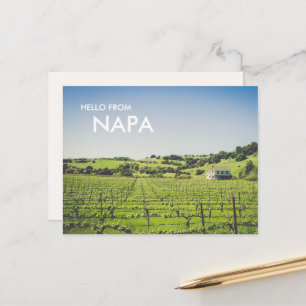Napa wijnmakerij foto Briefkaart