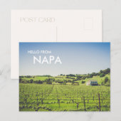 Napa wijnmakerij foto Briefkaart (Voorkant / Achterkant)