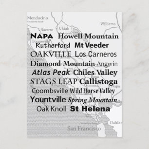 Napa Wine Country  Ansichtkaart Briefkaart