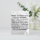 Napa Wine Country  Ansichtkaart Briefkaart (Staand voorkant)