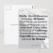 Napa Wine Country  Ansichtkaart Briefkaart (Voorkant / Achterkant)