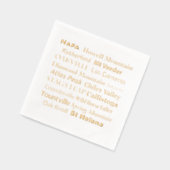 Napa Wine Country Goud Gestempelde Servetten (Links)