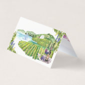 Napa Winery Bachelorette | Naam Plaats kaart Visitekaartje (Achterkant)