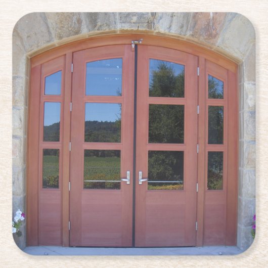 Napa Winery Door Kartonnen Onderzetters (Voorkant)