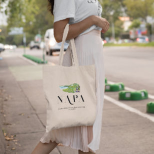 Napa Winery   Monogram bachelorette Tote Bag