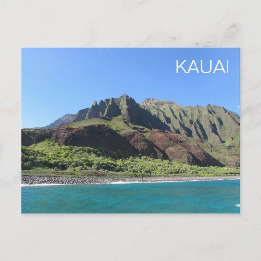 Napali Coast Kauai, Hawaii Briefkaart (Voorkant)