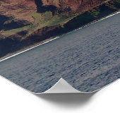 Napali Coast van Kauai Poster (Hoek)