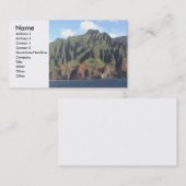 Napali-kaart voor coastekaart visitekaartje (Voorkant / Achterkant)