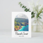 Napali-kust Kauai Hawaï postkaart (Staand voorkant)