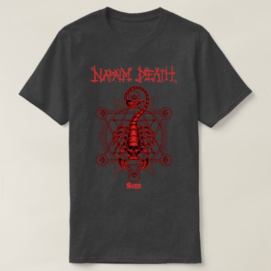 Napalm Death king scorpions T-shirt (Design voorkant)