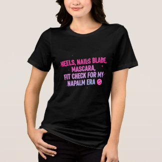 Napalm Era Fit Check - Grunge Glam Esthetische T-s Tri-Blend Shirt