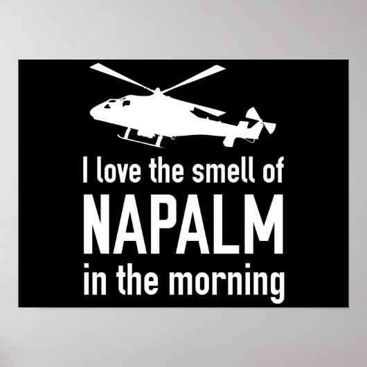 Napalm 's ochtends poster (Voorkant)
