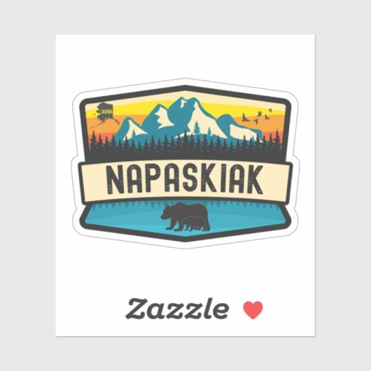 Napaskiak, Alaska Sticker (Vel)