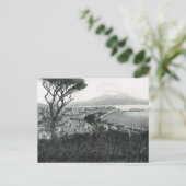 Napels, 1908, de baai van Napels en Vesuvius van d Briefkaart (Staand voorkant)