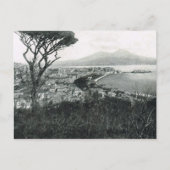 Napels, 1908, de baai van Napels en Vesuvius van d Briefkaart (Voorkant)