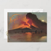 Napels, 1908, de Vesuvius en de Baai van Napels Briefkaart (Voorkant / Achterkant)