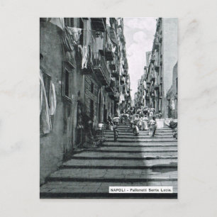 Napels, 1908, Palonetti S. Lucia Briefkaart