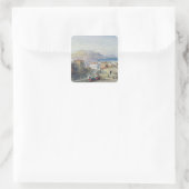 Napels, 19e eeuw; waterverf; vierkante sticker (Tas)
