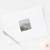 Napels, 19e eeuw; waterverf; vierkante sticker (Envelop)