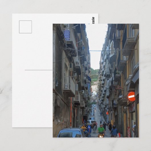 Napels. #29. briefkaart (Voorkant / Achterkant)