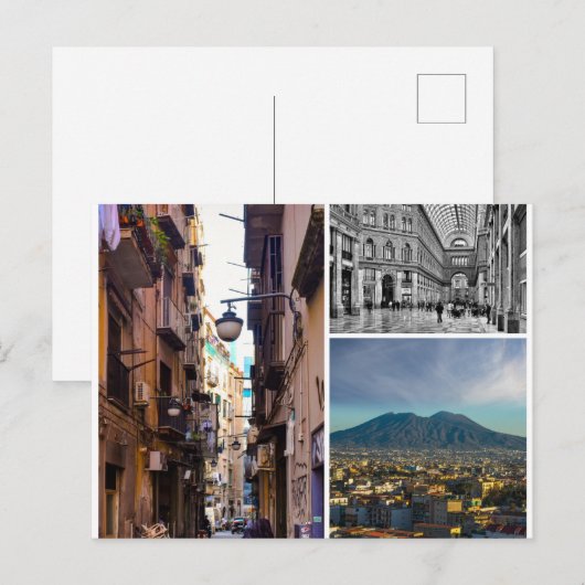Napels 3 foto Briefkaart (Voorkant / Achterkant)