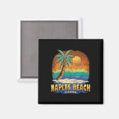 Napels Beach Florida Distress Souvenir Magneet (Voorkant / Achterkant)