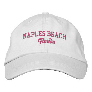 Napels Beach Florida geborduurde honkbalhoed Pet