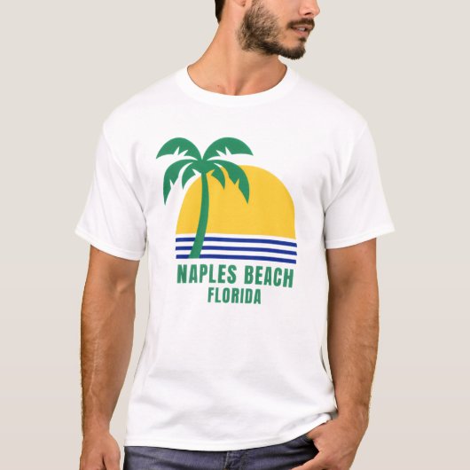 Napels Beach Florida Heren T-Shirt (Voorkant)