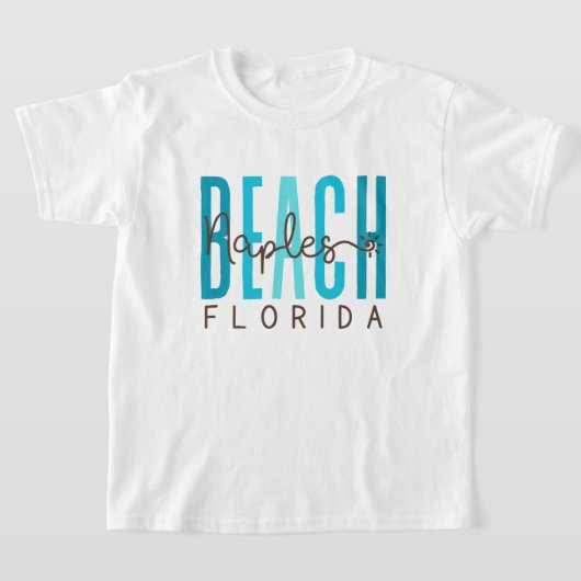 Napels Beach Florida (Oceaan) T-shirt (Laagn)