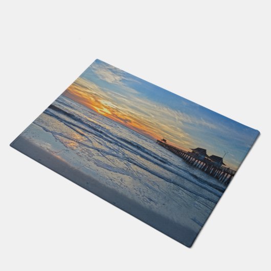 "Napels Beach, Florida, Pier op Sunset Deurmat (Schuin)