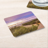 Napels Beach Shore and Calm Ocean | Florida Kartonnen Onderzetters (Schuin)