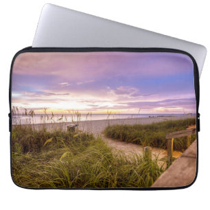 Napels Beach Shore and Calm Ocean Florida Laptop Sleeve