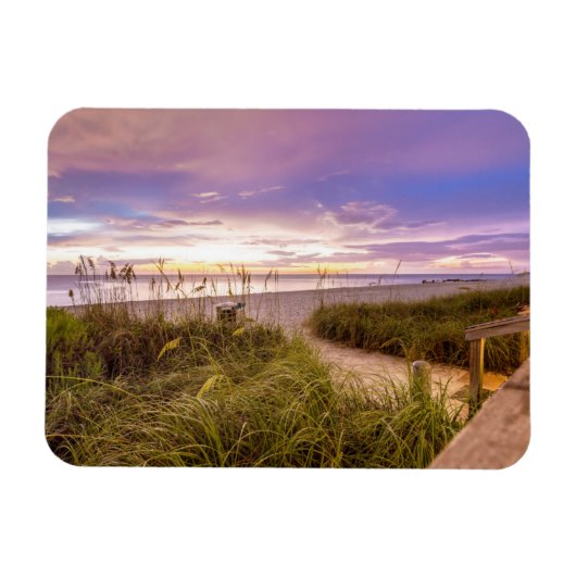 Napels Beach Shore and Calm Ocean | Florida Magneet (Horizontaal)