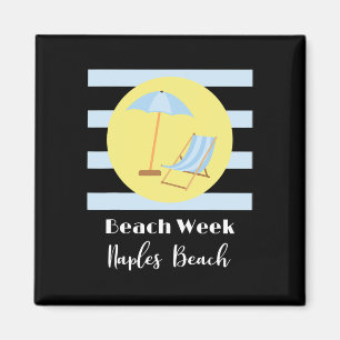 Napels Beach Week Zomer Familie Vakantie Magneet